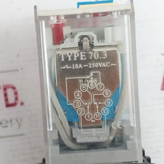 Adeleq 11-3480 Relay With Base 70.3 Pf113A-e 10A 11-110
