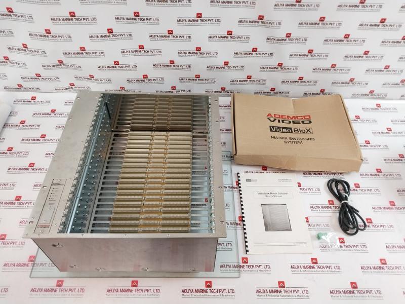 Ademco Video Videoblox Vblx003-01 Matrix Switcher 12U Backplane Power Supply 12-30Vdc/24Vac