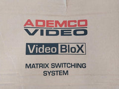 Ademco Video Videoblox Vblx003-01 Matrix Switcher 12U Backplane Power Supply 12-30Vdc/24Vac