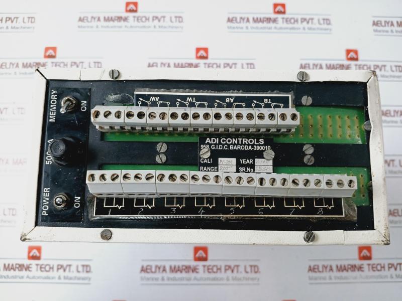 ADI Controls DTSC-3508 Temperature Scanner PT-100 Range 200°C