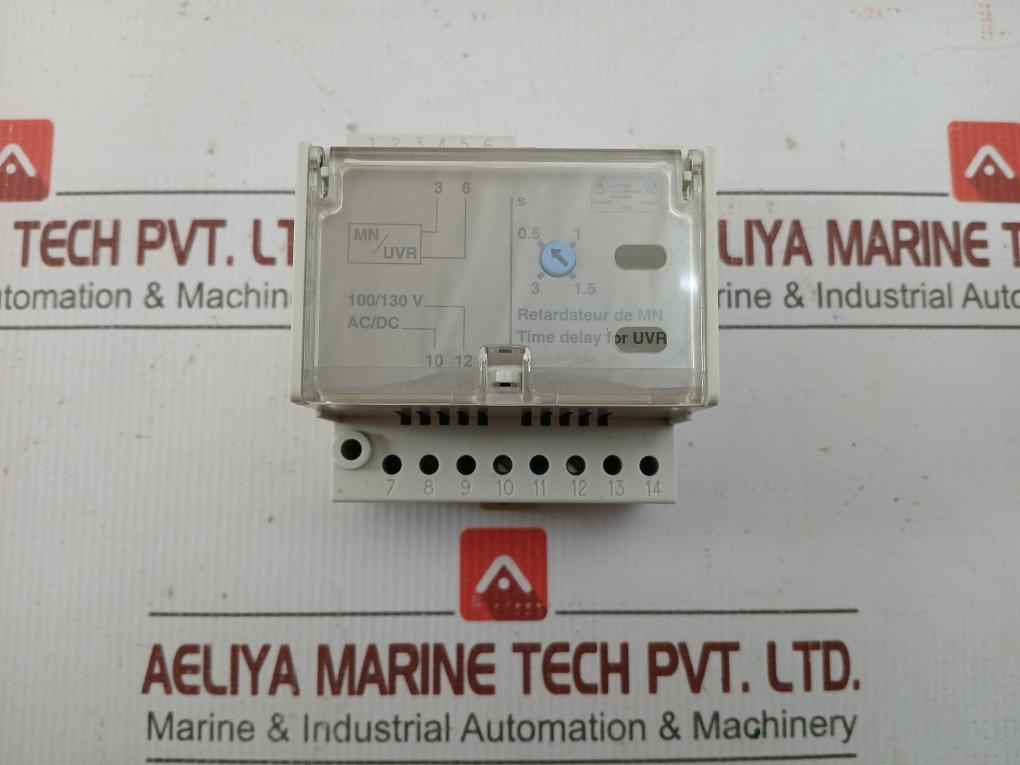Adjustable Time Delay Relay For Uvr 33681 Merlin Gerin