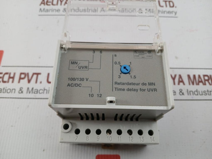 Adjustable Time Delay Relay For Uvr 33681 Merlin Gerin
