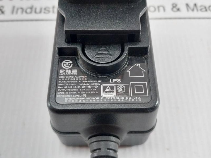 Ads-6Ae-06 05252E Dc Power Adapter 5.2V 1.0A Hoioto