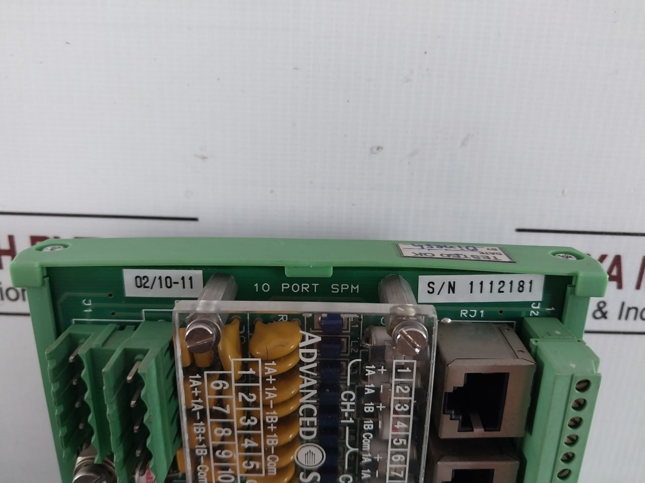 Advanced Systek 1131301 10 Port Surge Protection Module Rev. 0