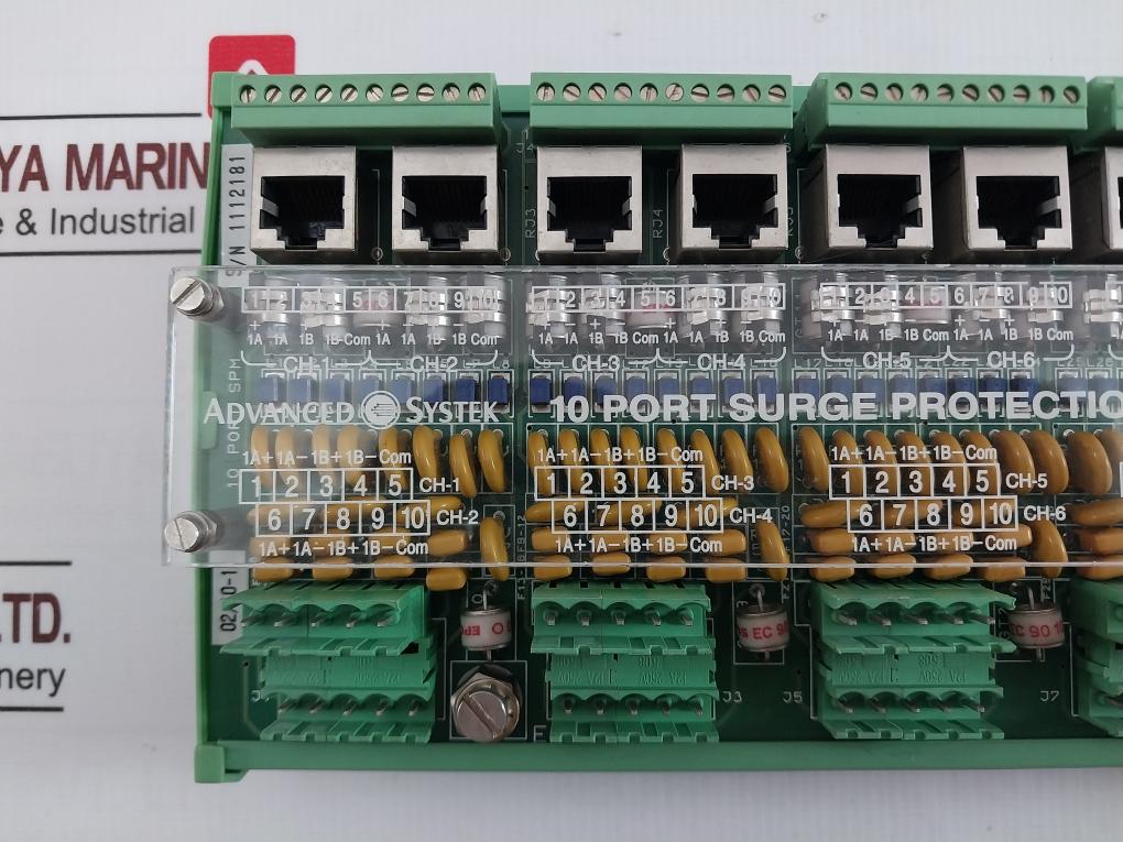 Advanced Systek 1131301 10 Port Surge Protection Module Rev. 0