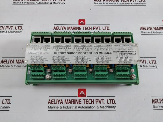 Advanced Systek 1131301 Surge Protection Module 10 Port Rev. 0 01/10-11 Esmt108