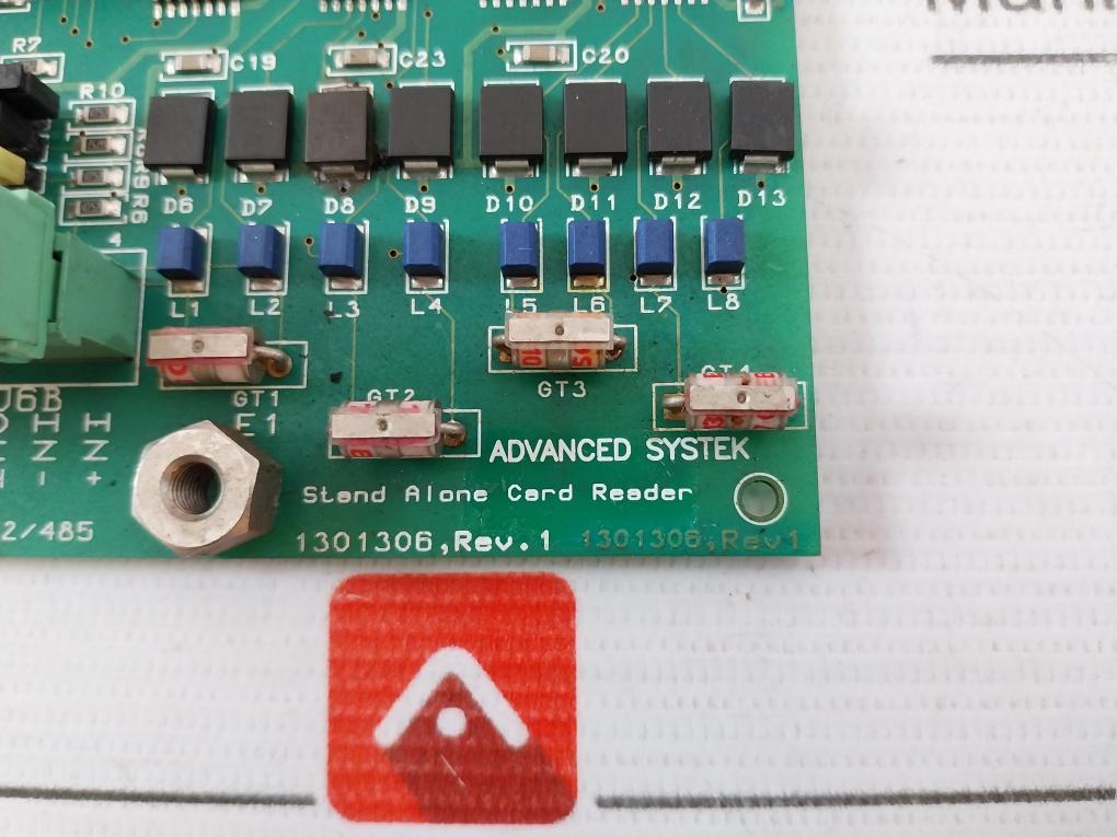 Advanced Systek 1301306 Stand Alone Card Reader Pcb Card 94v