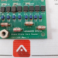 Advanced Systek 1301306 Stand Alone Card Reader Pcb Card 94v
