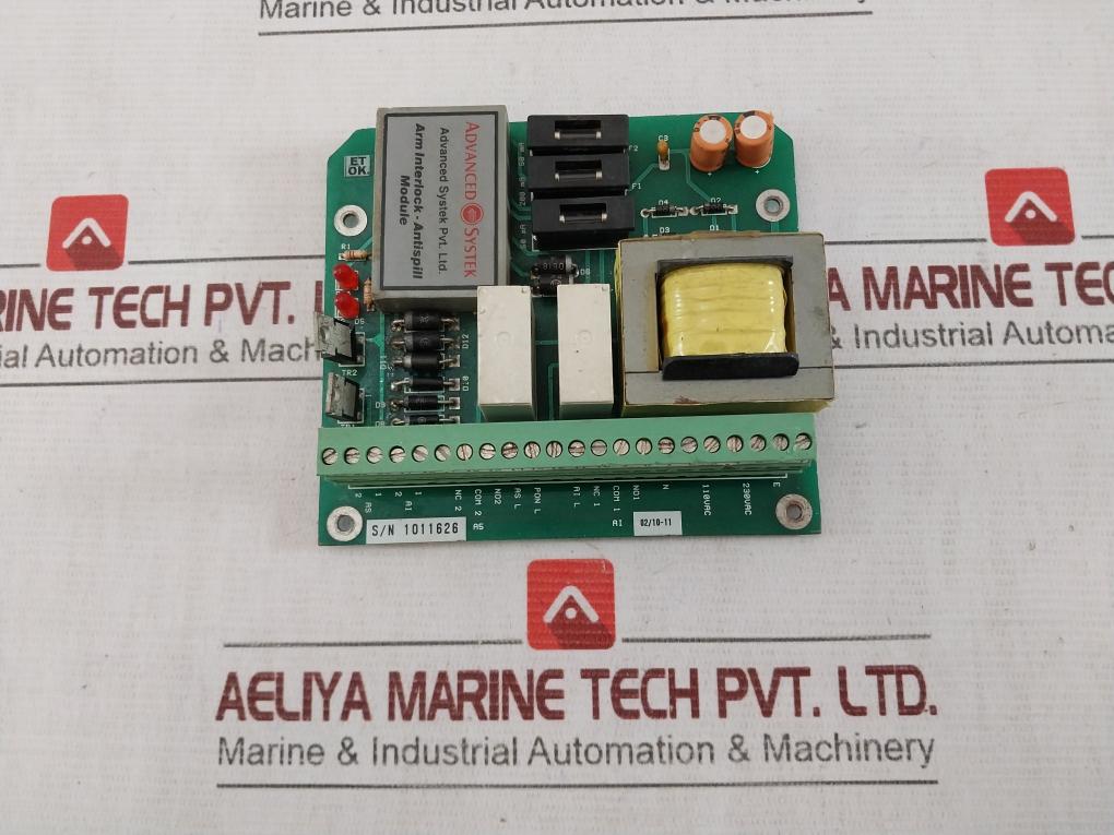 Advanced Systek 1651301 Pcb For Arm Interlock-anti Spill Module 230Vac 110Vac