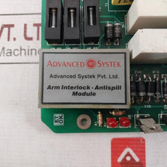 Advanced Systek 1651301 Pcb For Arm Interlock-anti Spill Module 230Vac 110Vac