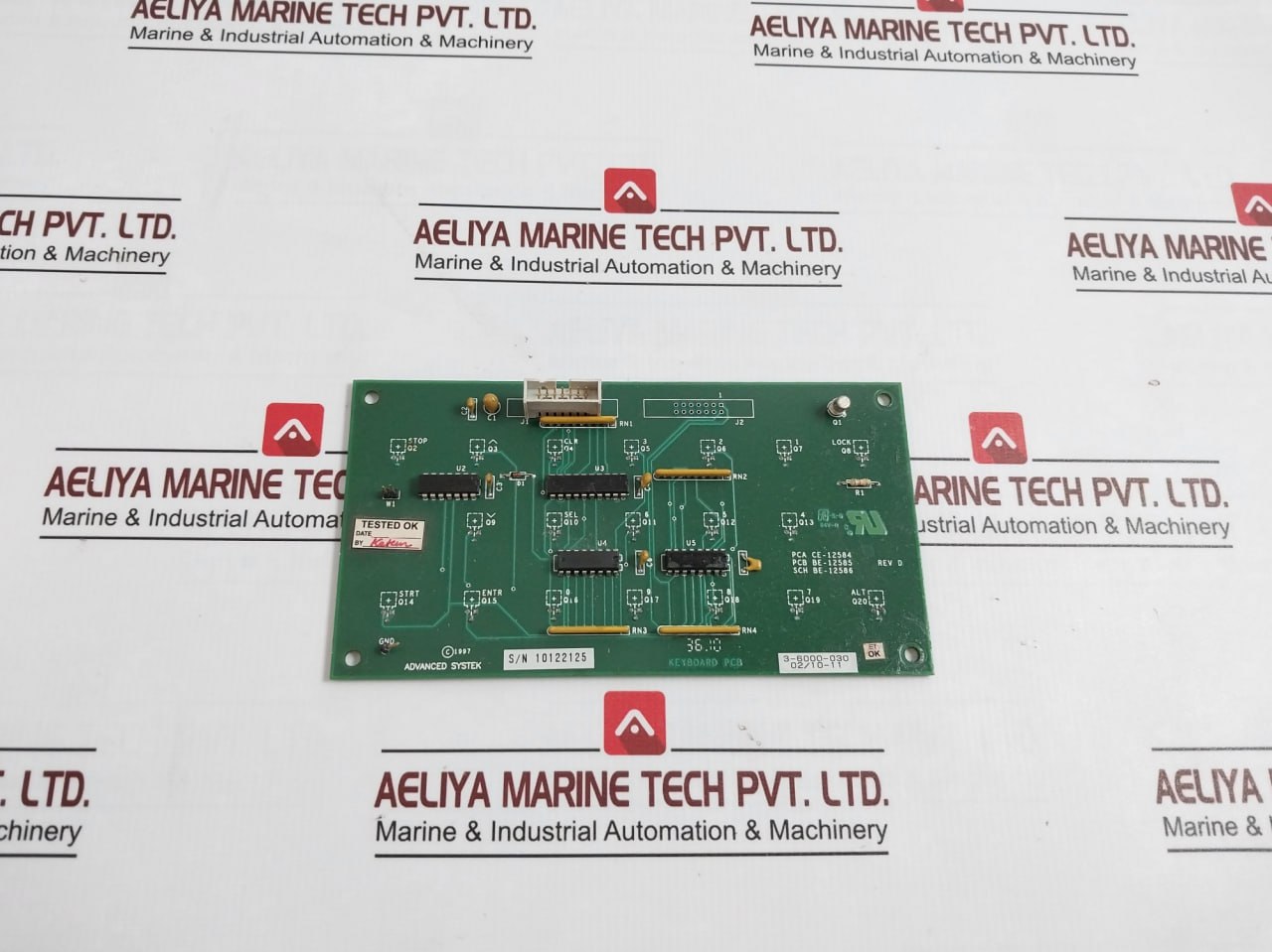 Advanced Systek 3-6000-030 Printed Circuit Board For Keyboard Rev. D