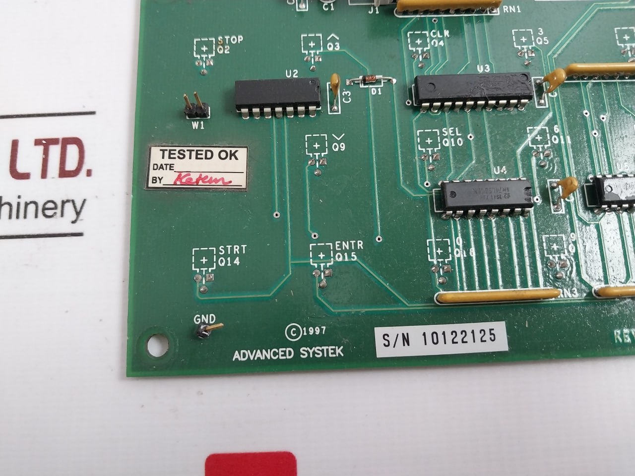 Advanced Systek 3-6000-030 Printed Circuit Board For Keyboard Rev. D