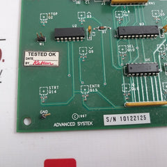Advanced Systek 3-6000-030 Printed Circuit Board For Keyboard Rev. D