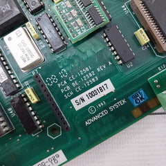 Advanced Systek 4-6000-029 Printed Circuit Board For Cpu Be-12582 Rev A