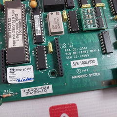 Advanced Systek 4-6000-029 Printed Circuit Board For CPU PCB BE-12582 REV: A