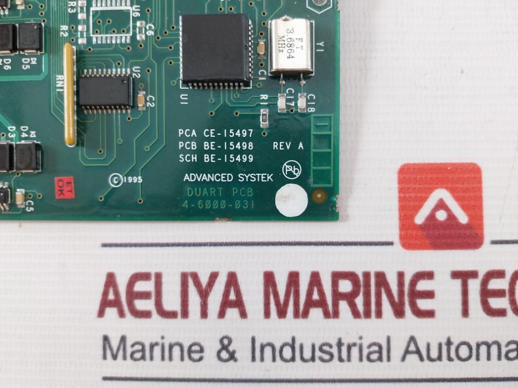 Advanced Systek 4-6000-031 Duart Pcb Rev.A 94V-0