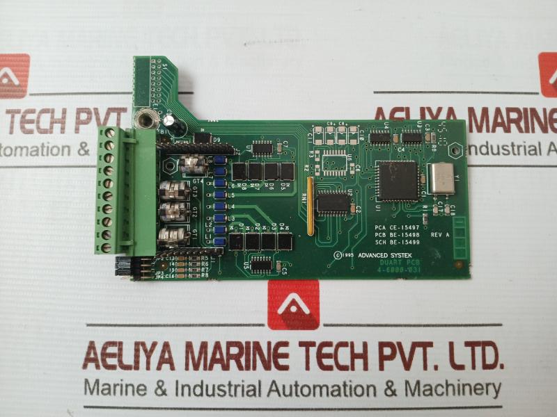 Advanced Systek 4-6000-031 Printed Circuit Board Rev A Pca Ce-15497 Sch Be-15499