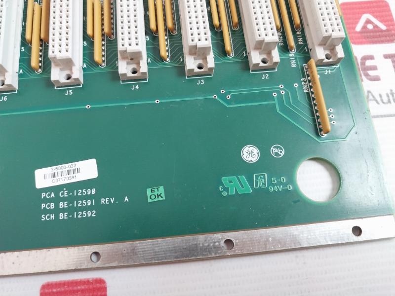 Advanced Systek 4-6000-032 Backplane Module Pcb Be-12591 Rev: A Pca Ce-12590