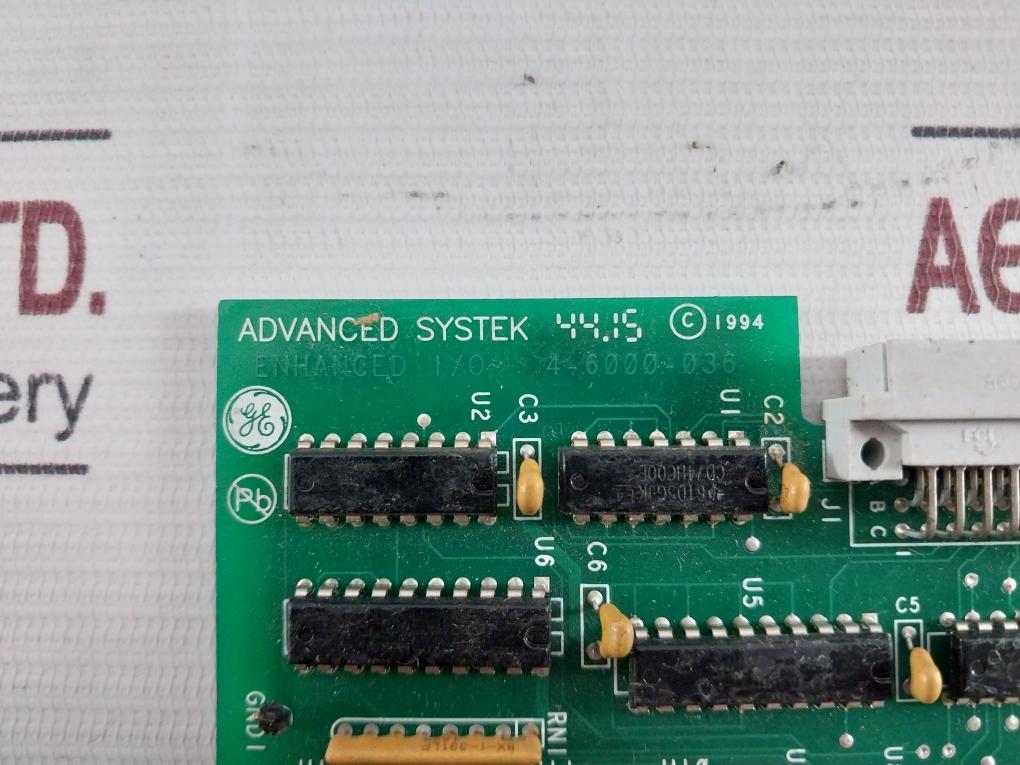 Advanced Systek 4-6000-036 Enhanced I/O Printed Circuit Board 94V-0 Rev A