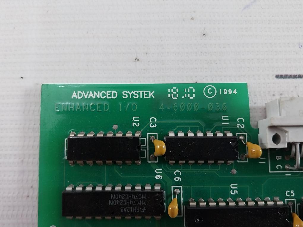 Advanced Systek 4-6000-036 Printed Circuit Board Be-12813 Rev A