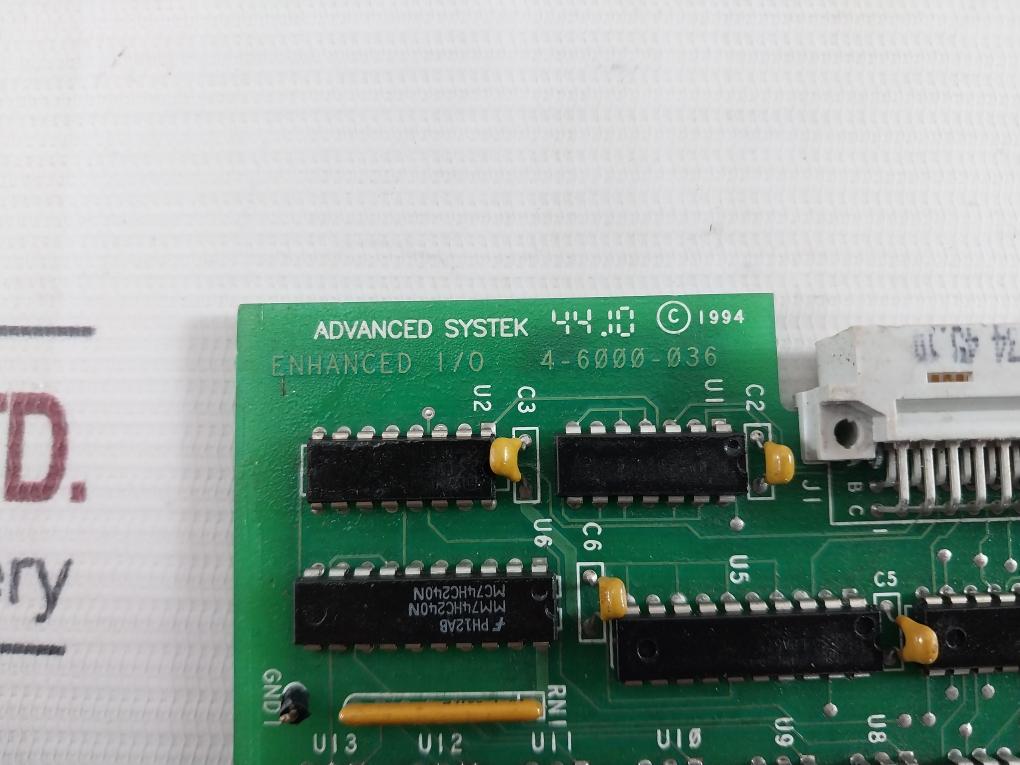 Advanced Systek 4-6000-036 Printed Circuit Board Card Be-12813 Rev: A 94V-0