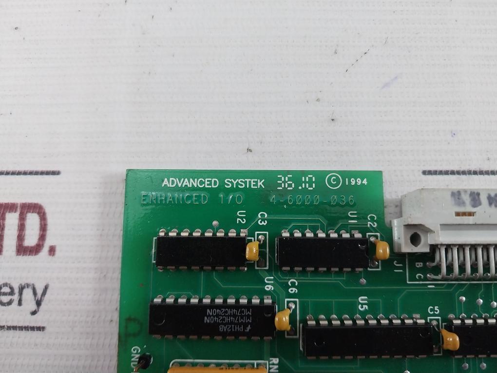 Advanced Systek 4-6000-036 Printed Circuit Board Pcb Be-12813 Rev.A 94V-0