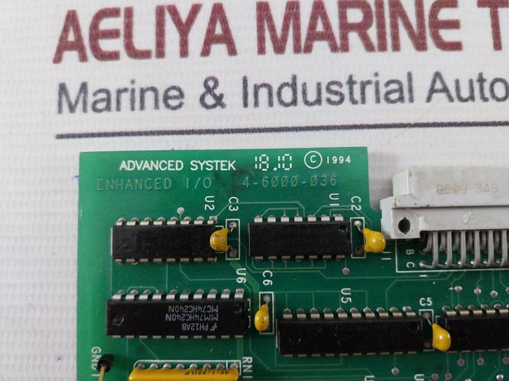 Advanced Systek 4-6000-036 Printed Circuit Board Rev: A 94V-0