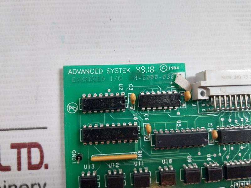 Advanced Systek 4-6000-036 Printed Circuit Board Sch Be-12814 Rev: A 94V-0
