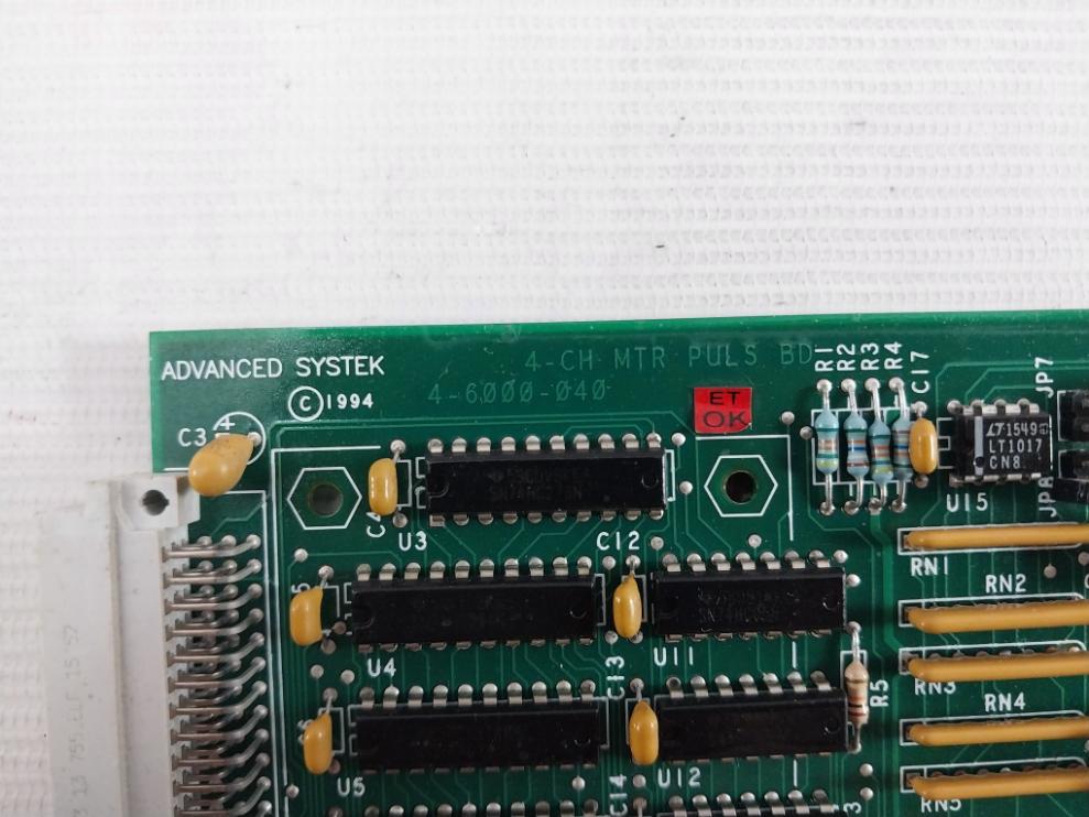 Advanced Systek 4-6000-040 Printed Circuit Board Card Rev 1.0 Cs D2De 94V-0