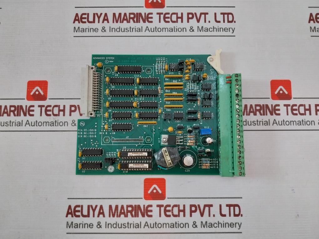 Advanced Systek 4-6000-040 Printed Circuit Board Rev B 94V-0 Pcb Be-15517