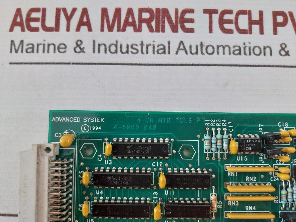 Advanced Systek 4-6000-040 Printed Circuit Board Rev B 94V-0 Pcb Be-15517