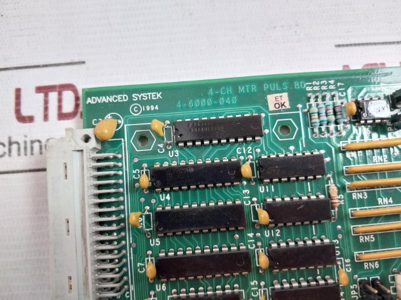 Advanced Systek 4-6000-040 Printed Circuit Board Rev B Pca Ce-15516 Sch Be-15518