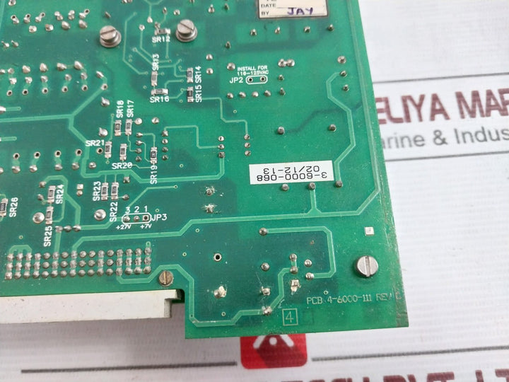 Advanced Systek Pcb 4-6000-111 Printed Circuit Board Rev: C 110-125Vac