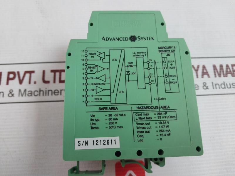 Advanced Systek R007-i.S. Interface Module 20-32Vdc 250V 33Mh/Ohm