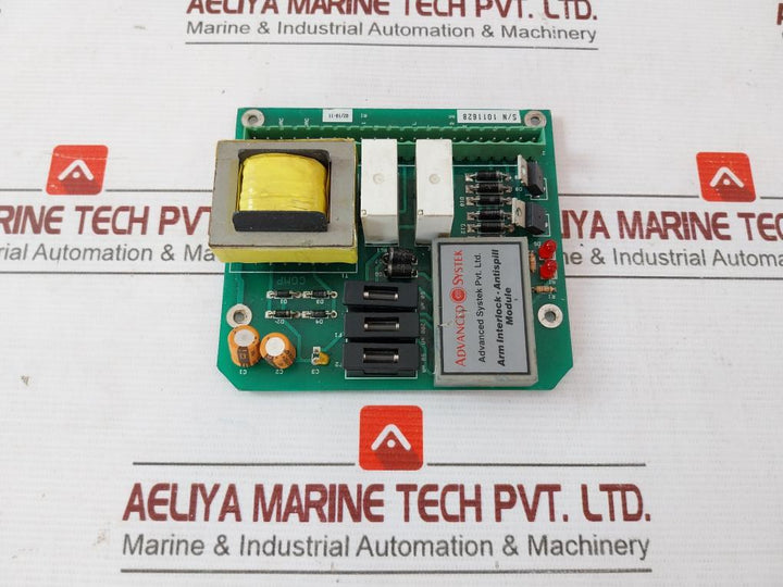 Advanced System 1651301 Arm Interlock-antispill Module 02/10-11