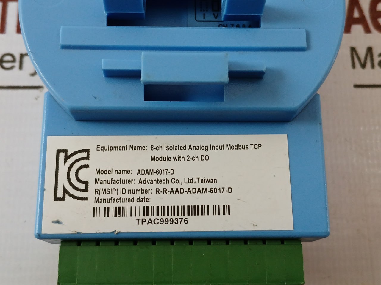 Advantech Adam-6017 8-ch Isolated Analog Input 2-channel Digital Output Module