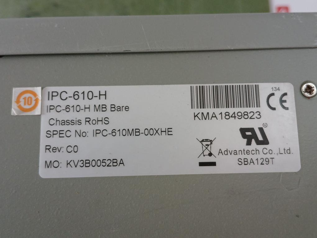 Advantech Ipc-610-h Industrial Computer Ipc-610Mb-00Xhe Kv3B0052Ba Sba129T