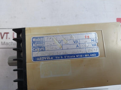Advel Pper/30/2 Electronic Process Timer 24=V 4Va 250V 4A 150Va 0 To 10 X 3 Sec