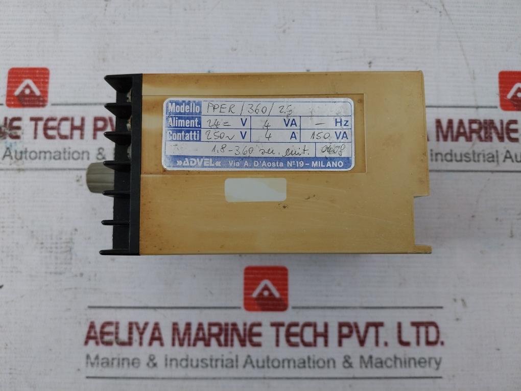 Advel Pper/360/25 Electronic Process Timer 250-v 4A 150Va 1,8-360 0408