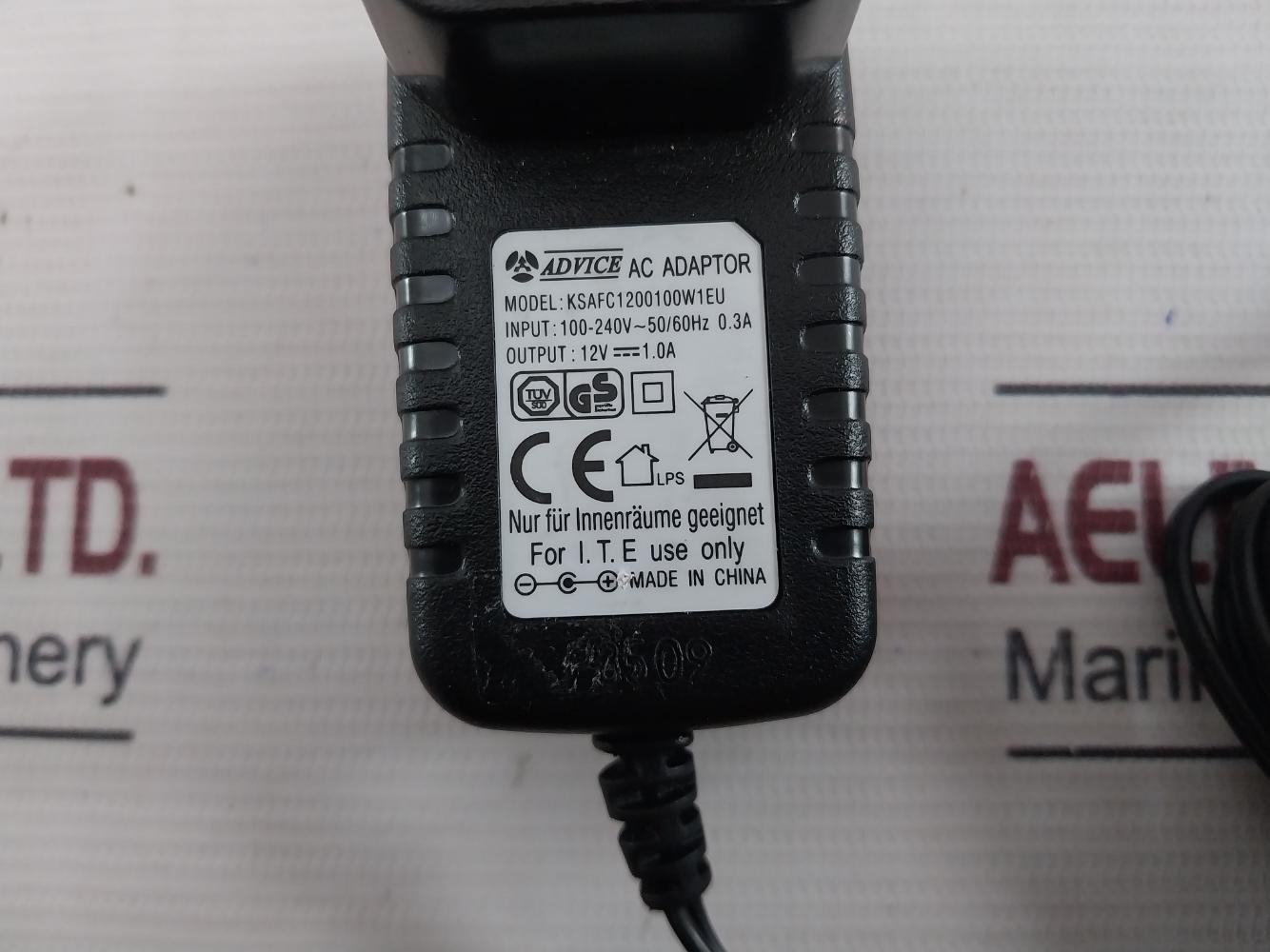 Advice Electronics Ksafc1200100W1Eu Ac Power Adaptor 100-240V~50/60Hz 0.3A