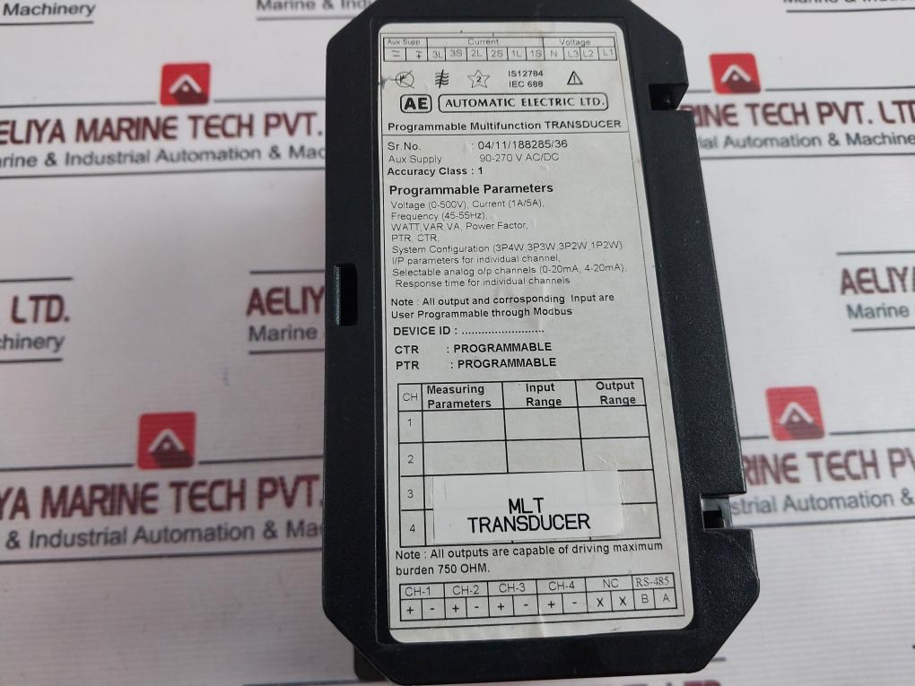 Ae- Automatic Electric 90-270 V Ac/Dc Programmable Multifunction Transducer