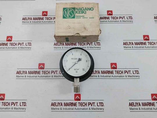 Ae10-243 Analog Pressure Gauge 0 To 10 Kgf/Cm2 Nagano Keiki