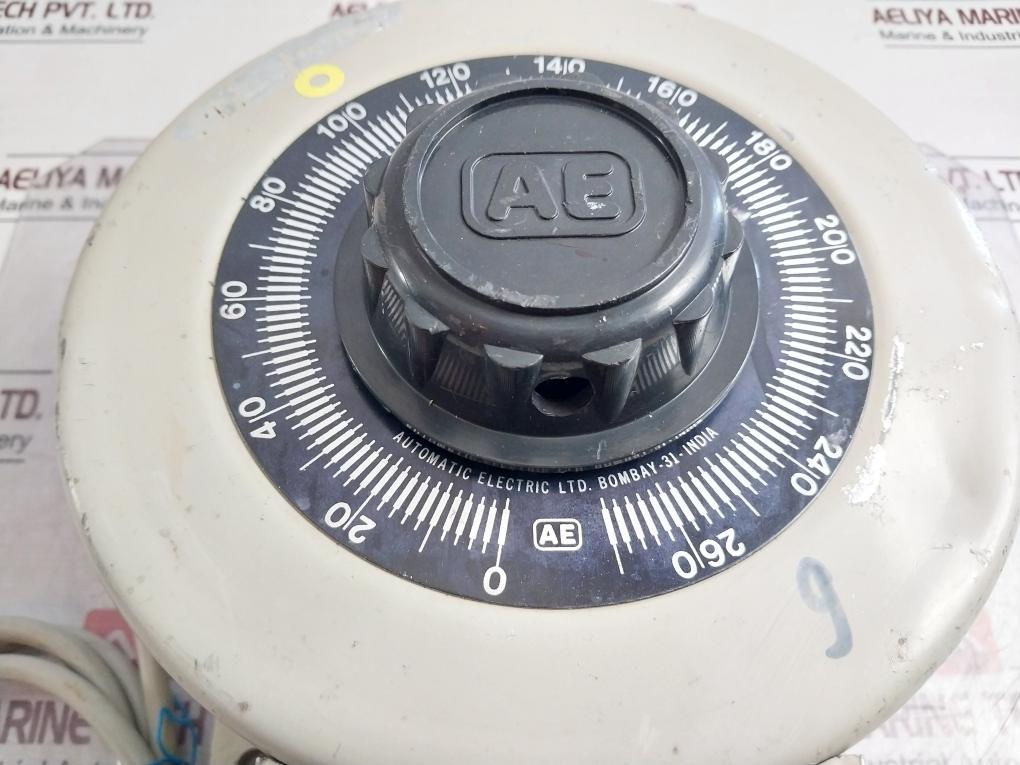 Ae 10 D-1P Dimmerstat 10 Amps 240V 50/60 Hz 2-7Kva