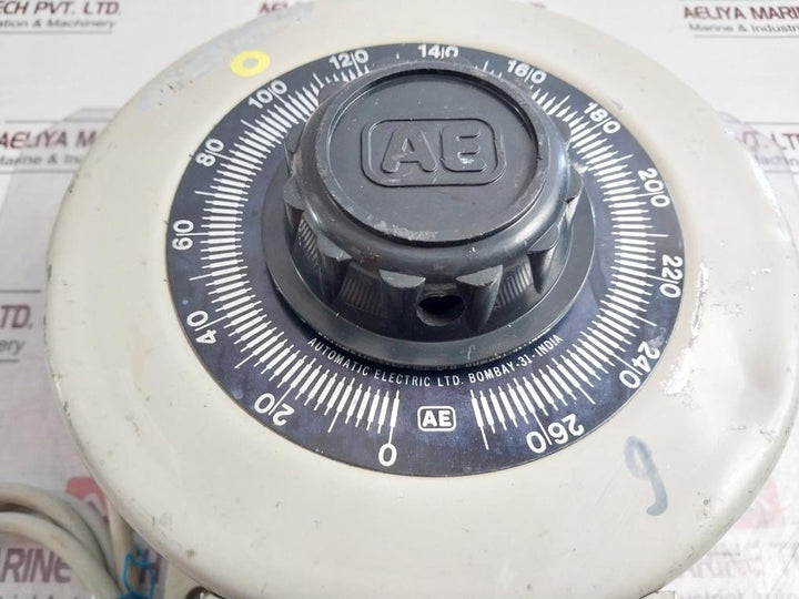 Ae 10 D-1P Dimmerstat 10 Amps 240V 50/60 Hz 2-7Kva
