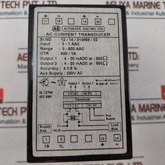 Ae Ac Current Transducer Input 0-1 Aac