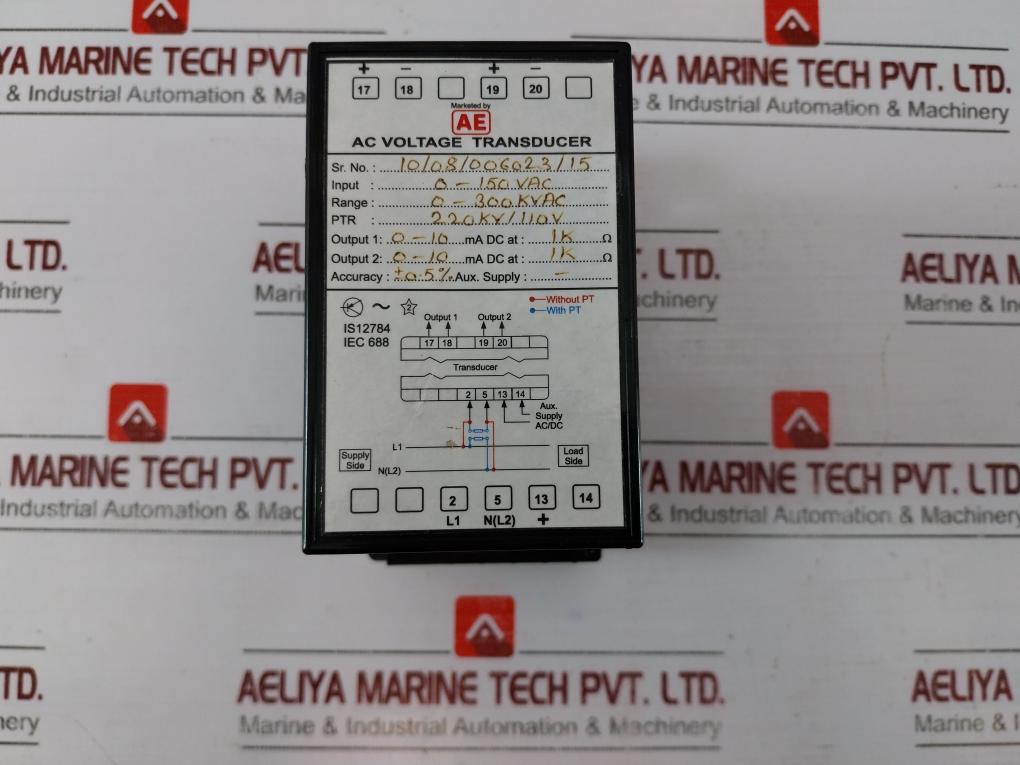 Ae Ac Voltage Transducer 0-300 Kvac 220kv/110v