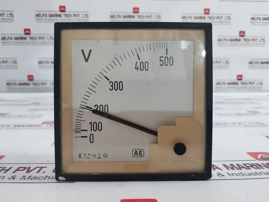 Ae Analog Voltmeter, Dimension: 96x96,0-500v Voltage Regulator 50-60hz