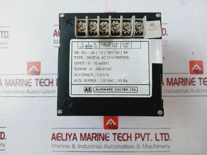 Ae Digital Ac Voltmeter Single Phase Voltmeter 110 Vac, 50hz 0-300 Kvac