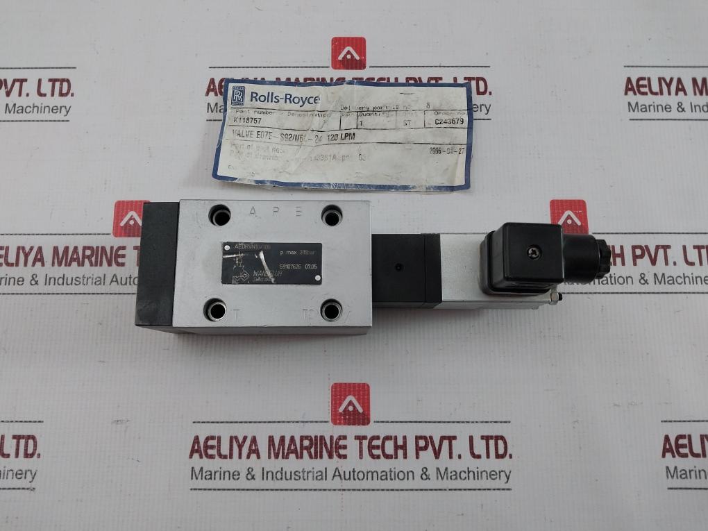 Aedrvn10/100 Wandfluh Hydraulic Magnetic Valve