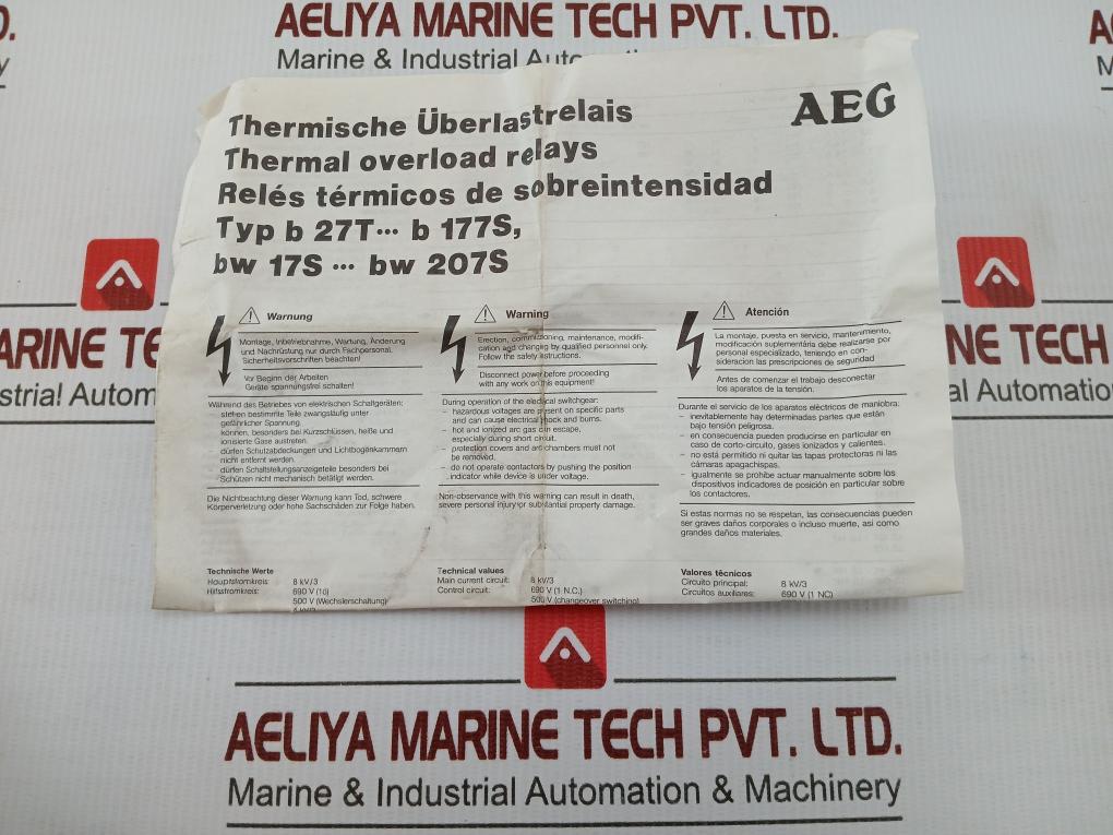 Aeg 15-23A/690V Thermal Overload Relay 910-341-861-00